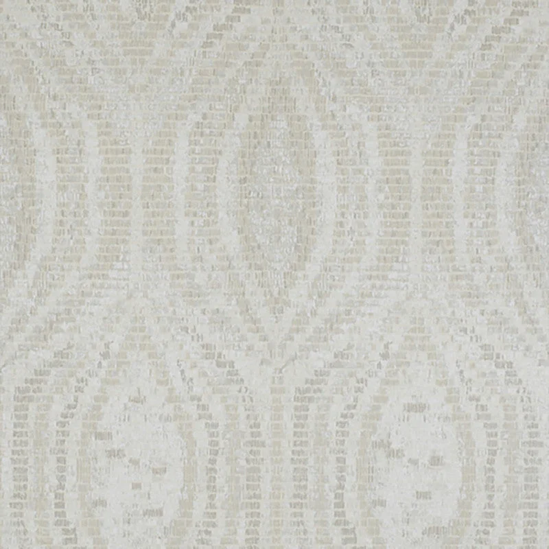 Wallpaper with glowing effect-Ogee Animal-Inspired Textured Wallpaper in Metallic Taupe