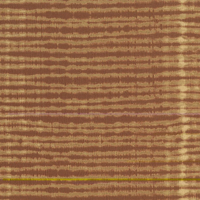 Wallpaper with fern design-Shibori Horizontal Stripe Wallpaper in Orange/Terracotta