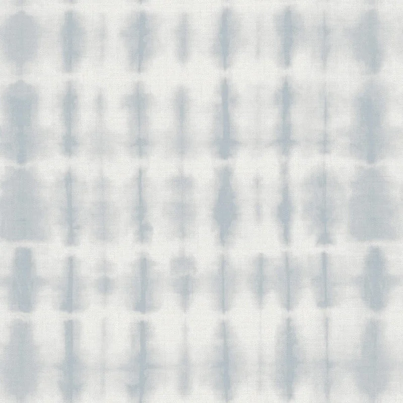 Wallpaper with fold patterns-Shibori Rectangle Textured Wallpaper in Powder/Sky Blue