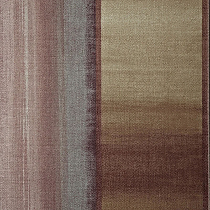 Wallpaper for modern bathroom-Stripe Extra Wide Wallpaper in Violet/Burnt Umber