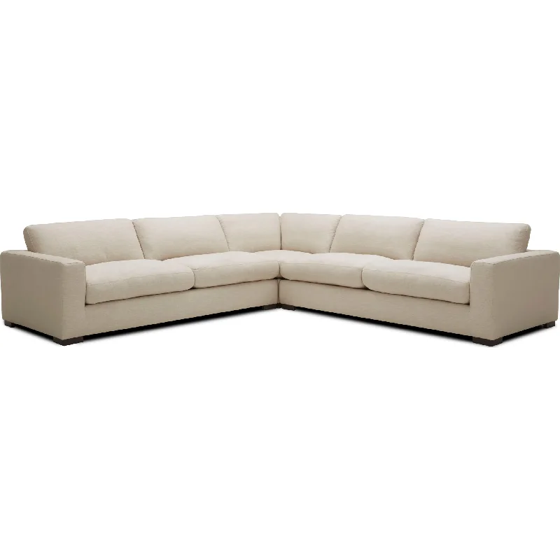 tufted sofa vs plain-Charlotte 3 Piece Sectional