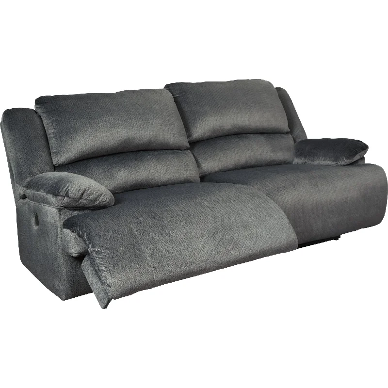 contemporary sofa ideas-Clonmel Power Reclining Sofa - Charcoal