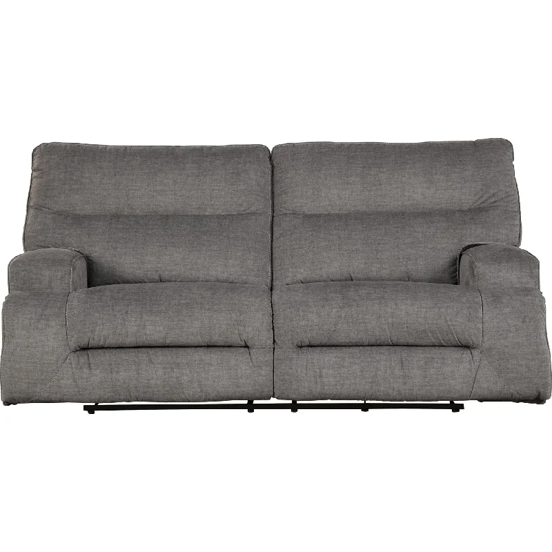 sofa armrest protectors-Coombs Reclining Sofa - Charcoal