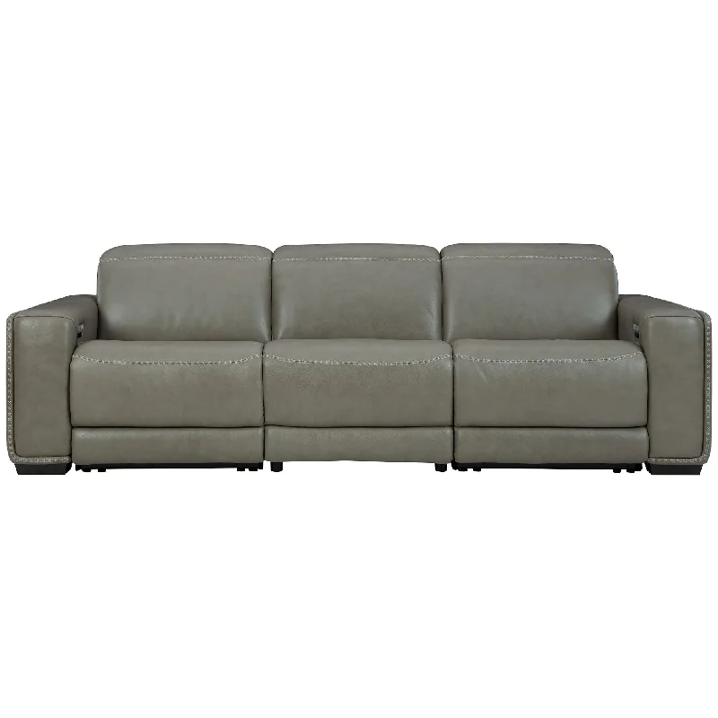 sofa color matching tips-Correze 3 Piece Power Reclining Sofa - Gray