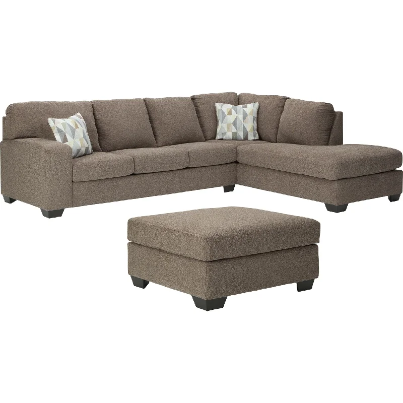 how to dye sofa fabric-Dalhart 3 Piece Sectional - Hickory