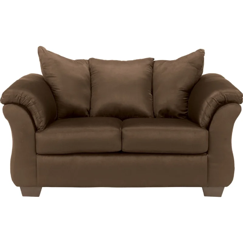 sofa with foldable design-Darcy II Loveseat - Cafe