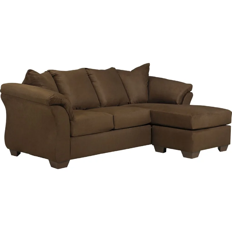 sofa for home theater-Darcy II Sofa Chaise - Cafe