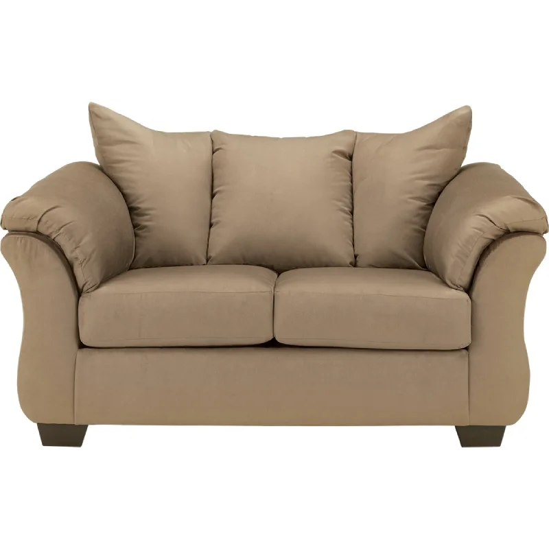 sofa fabric stain guard-Darcy Loveseat - Mocha