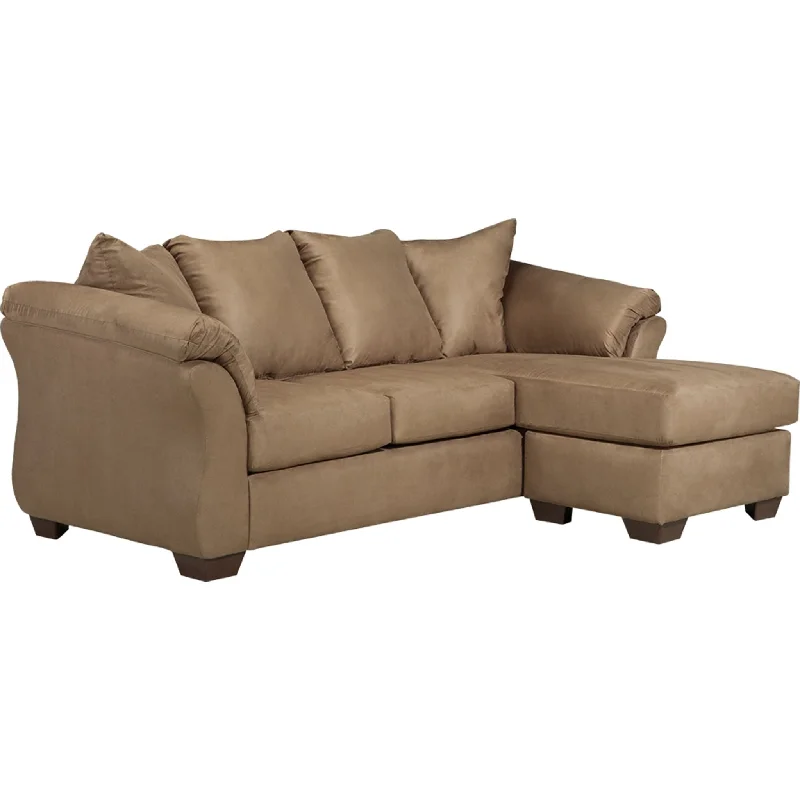 sofa for teenage room-Darcy Sofa Chaise - Mocha