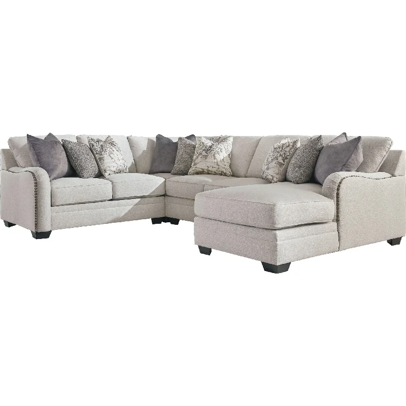 sofa with hidden storage-Dellara 4 Piece Sectional with Chaise