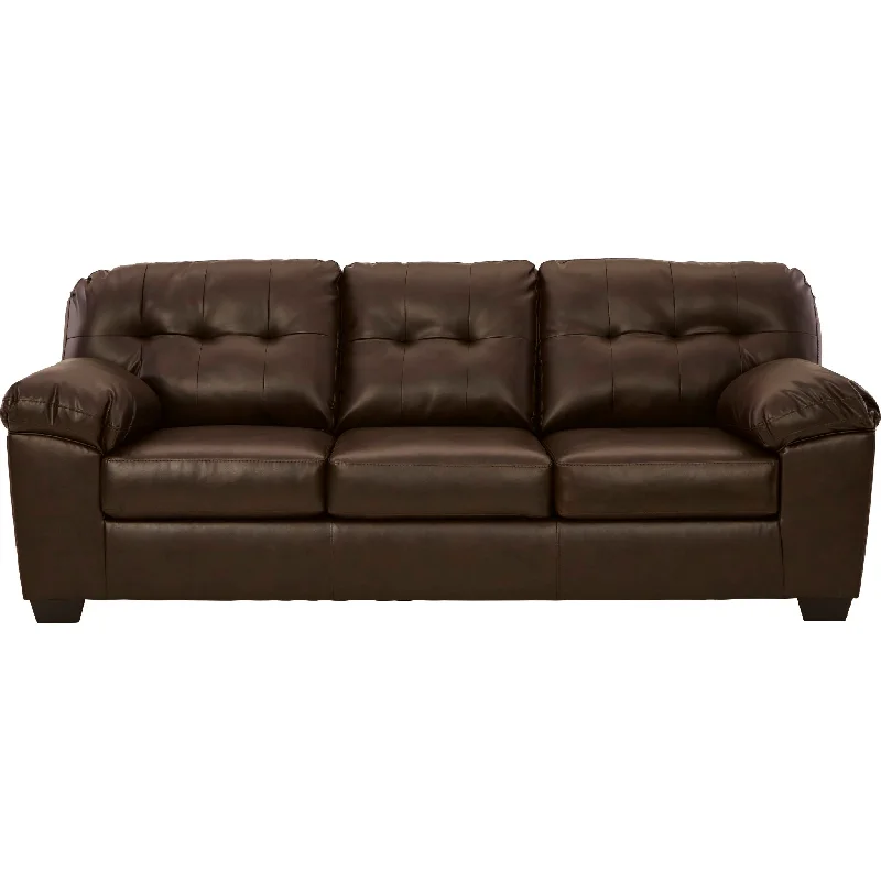 best sofa for heavy use-Donlen Sofa - Chocolate