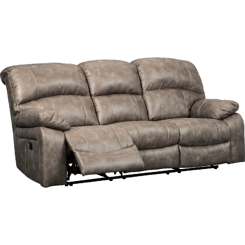 best sofa for tall people-Dunwell Power Reclining Sofa - Driftwood