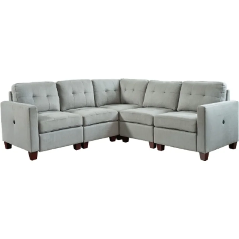 sofa upholstery cleaning near me-Edlie 5 Piece Sectional