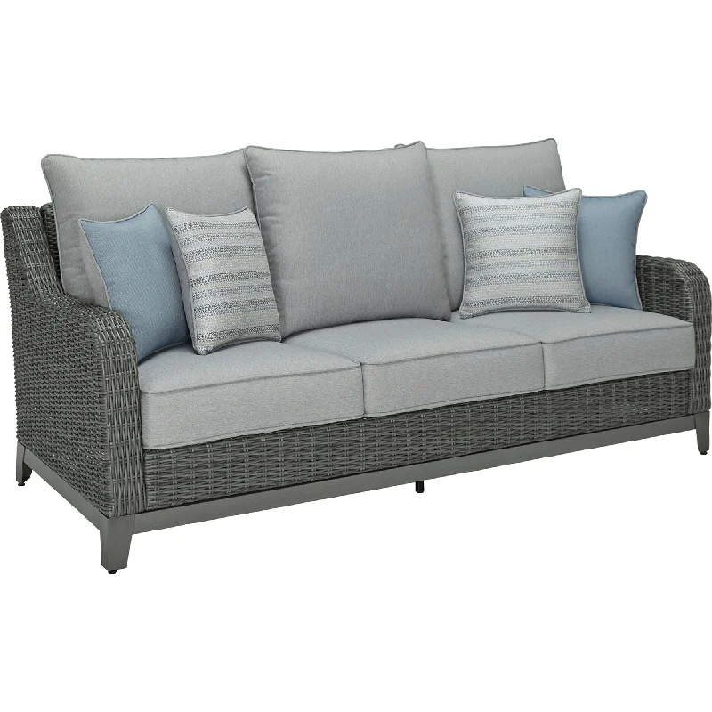 sofa fabric protector spray-Elite Park Outdoor Sofa with Cushion - Gray