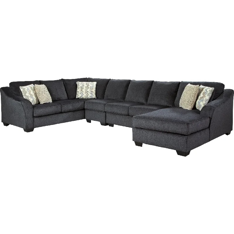 sofa with sleeper option-Eltmann 4 Piece Sectional with Chaise