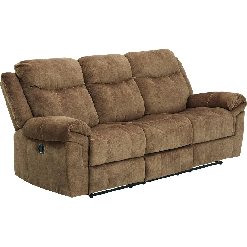 sofa sale online reviews-Huddle Reclining Sofa with Drop Table - Nutmeg