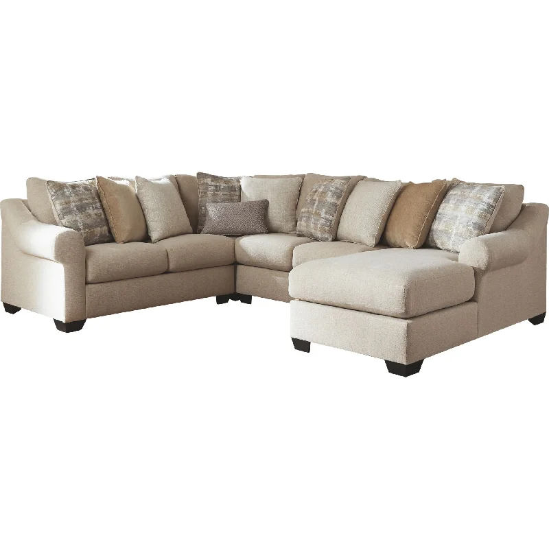 sofa for outdoor terrace-Ingleside 4 Piece Sectional - Linen