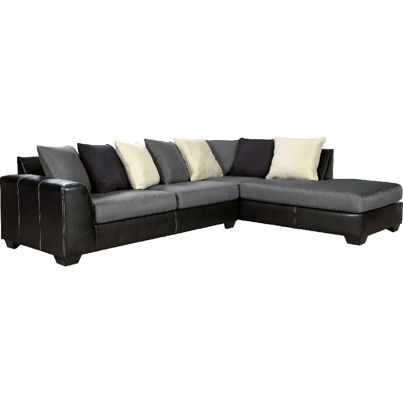 sofa fabric tear repair-Jacurso 2 Piece Sectional - Charcoal