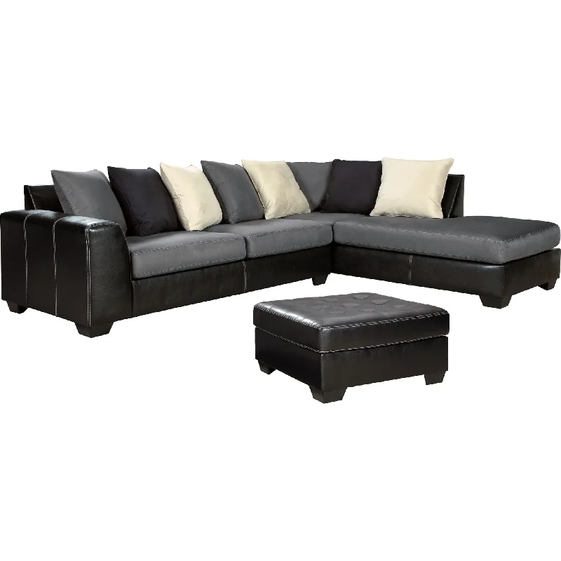 sofa sale near me now-Jacurso 3 Piece Sectional - Charcoal