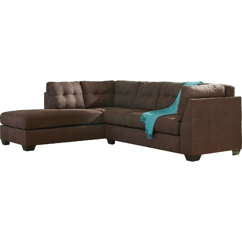 how to repair sofa legs-Maier 2 Piece Sleeper Sectional - Walnut