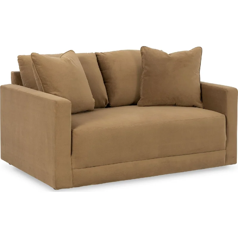 best sofa for relaxation-Lainee Loveseat - Honey