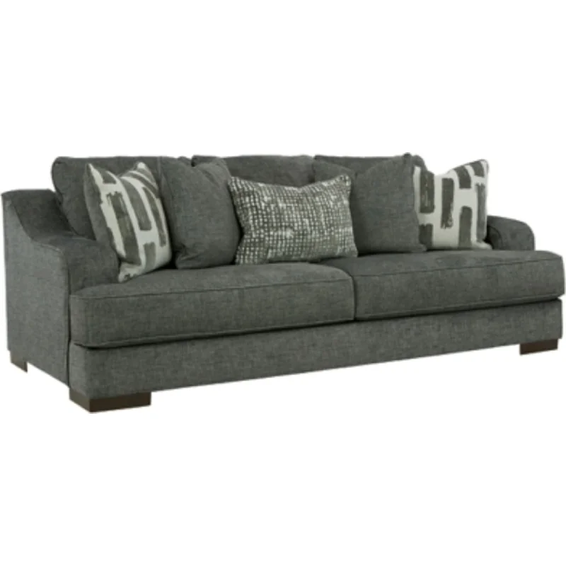 sofa with firm cushions-Lessinger Sofa - Pewter