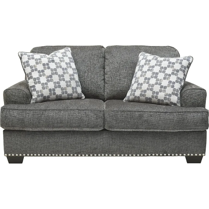 sofa fabric color ideas-Locklin Loveseat - Carbon