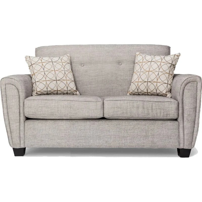 sofa with sturdy legs-Lucy Loveseat - Grey