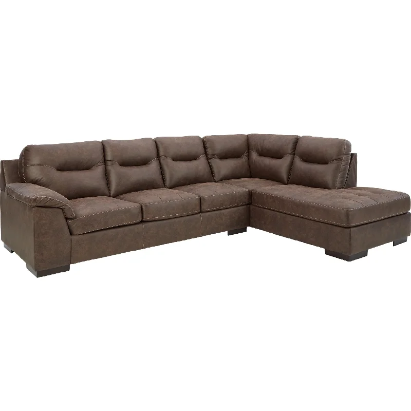 best sofa for small budget-Maderla 2 Piece Sectional with Chaise