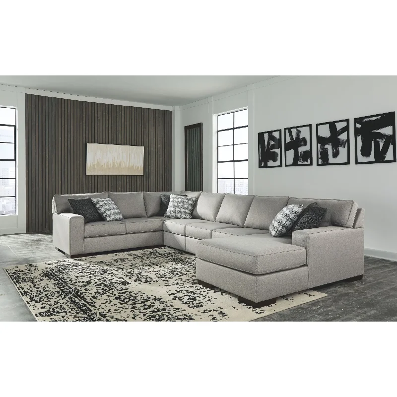 sofa for outdoor space-Marsing Nuvella 5 Piece Sectional