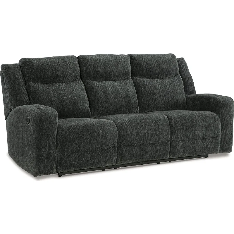 how to restore sofa color-Martinglenn Reclining Sofa - Ebony