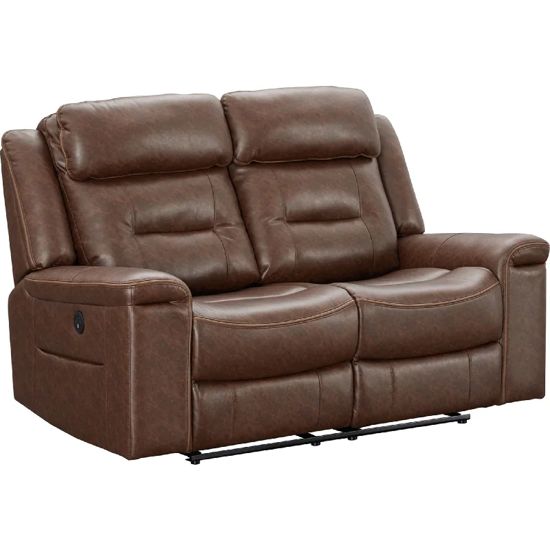 sofa cushion repair tips-McAdoo Power Reclining Loveseat - Caramel