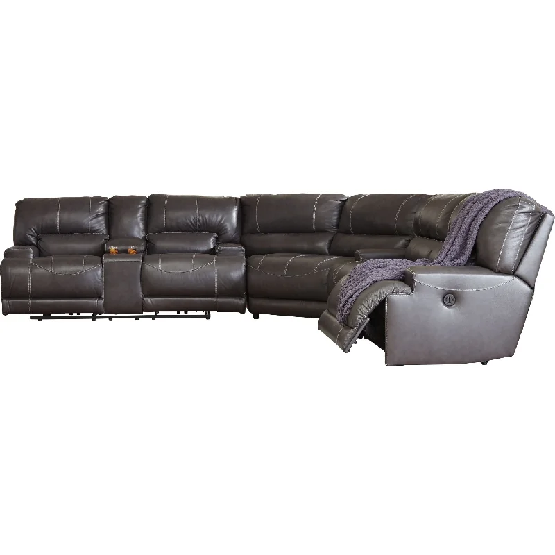 sofa with modern style-McCaskill 3 Piece Manual Reclining Sectional