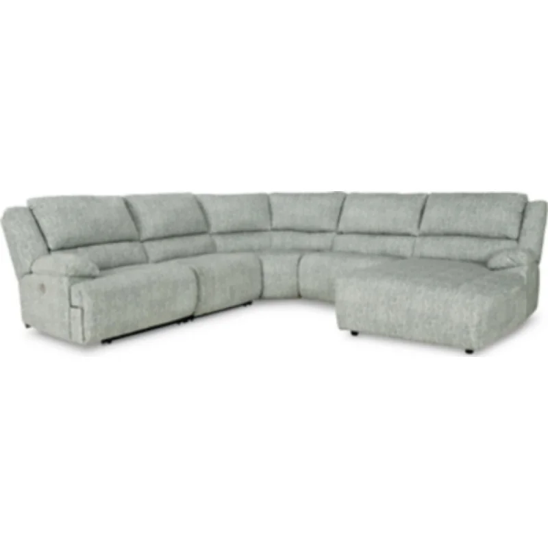 best sofa for long term-McClelland 5 Piece Power Reclining Sectional