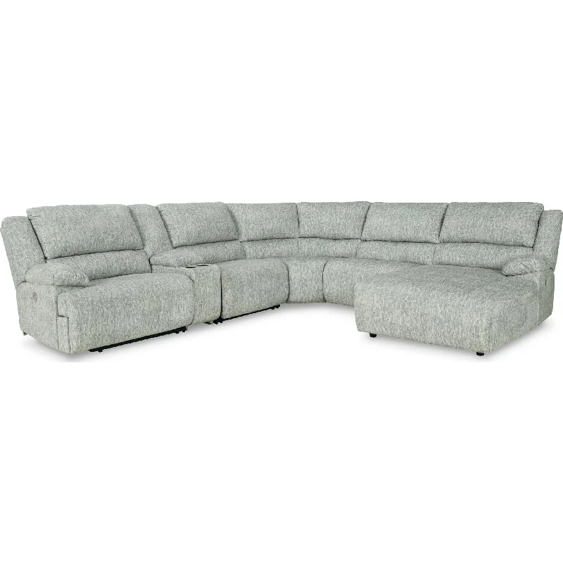 sofa for modern decor-McClelland 6 Piece Power Reclining Sectional