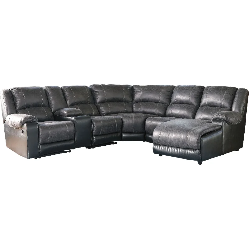 sofa for small porch-Nantahala Reclining Sectional