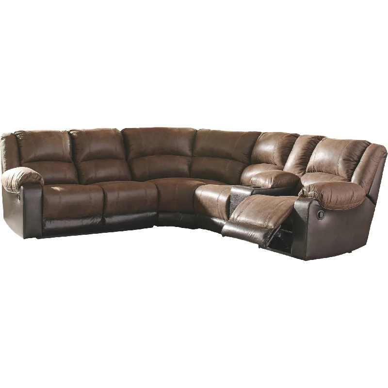 sofa with firm fabric-Nantahala Reclining Sectional