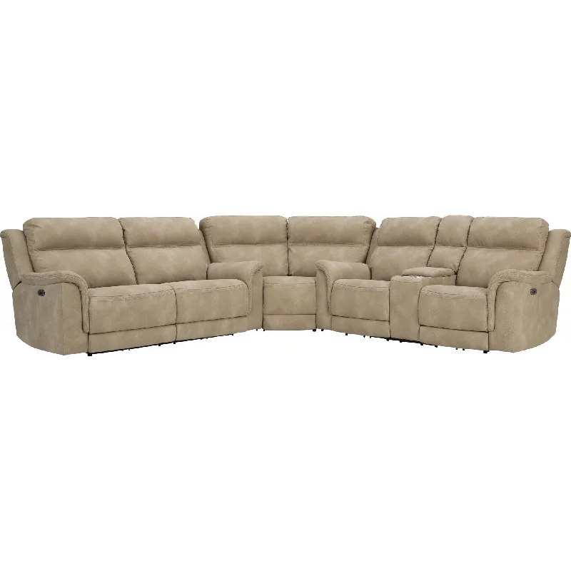 sofa with thick leather-Next-Gen 3 Piece Power Reclining Sectional