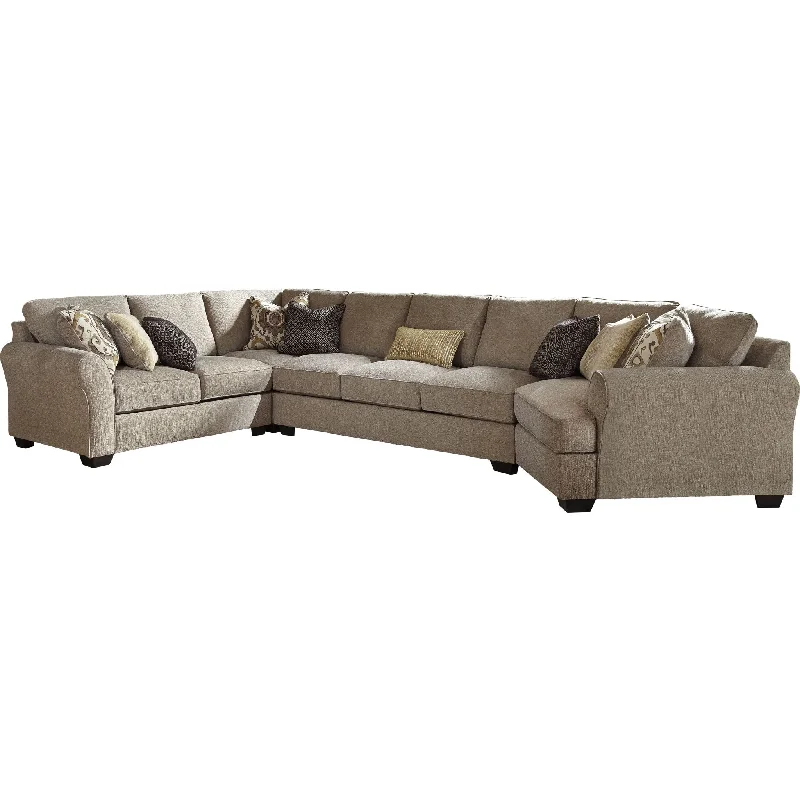 sofa with adjustable cushions-Pantomine 5 Piece Sectional