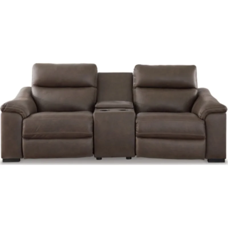 best sofa for small budget-Salvatore 3 Piece Reclining Loveseat Console