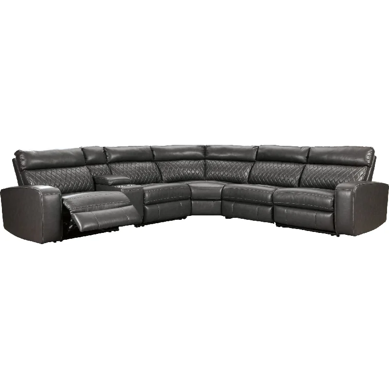 sofa fabric cleaning guide-Samperstone 6 Piece Sectional with Power