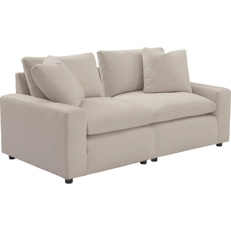 how to repair sofa frame-Savesto 2 Piece Loveseat - Ivory