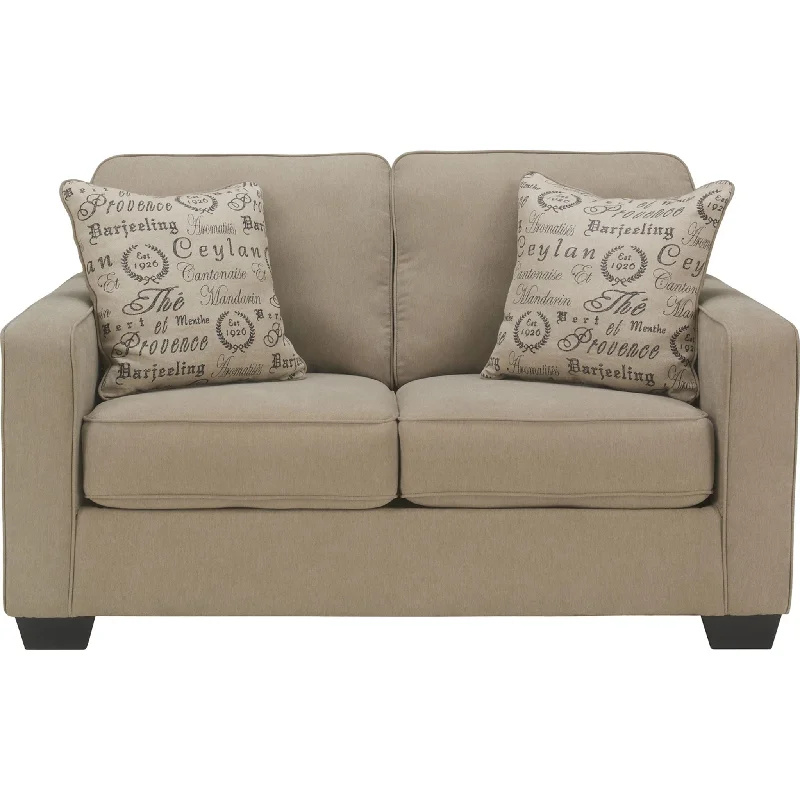 sofa for small den-Sharon Loveseat - Quartz