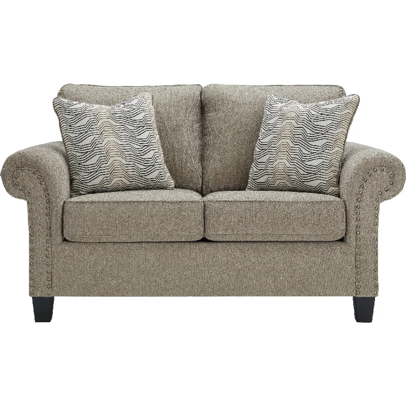 sofa for outdoor deck-Shewsbury Loveseat - Pewter