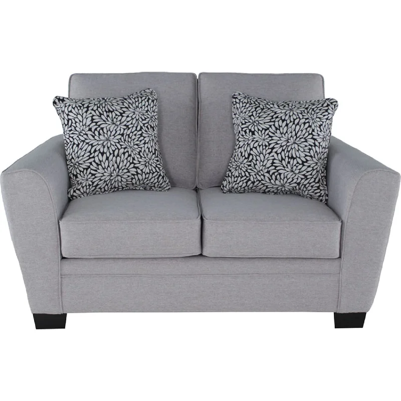 sofa for modern loft-Sienna Loveseat - Laurent Smoke