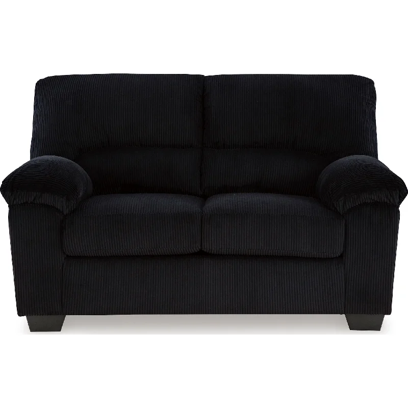 sofa sale discount codes-SimpleJoy Loveseat - Onyx