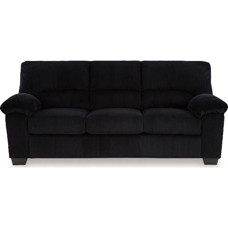 sofa with firm cushions-SimpleJoy Sofa - Onyx