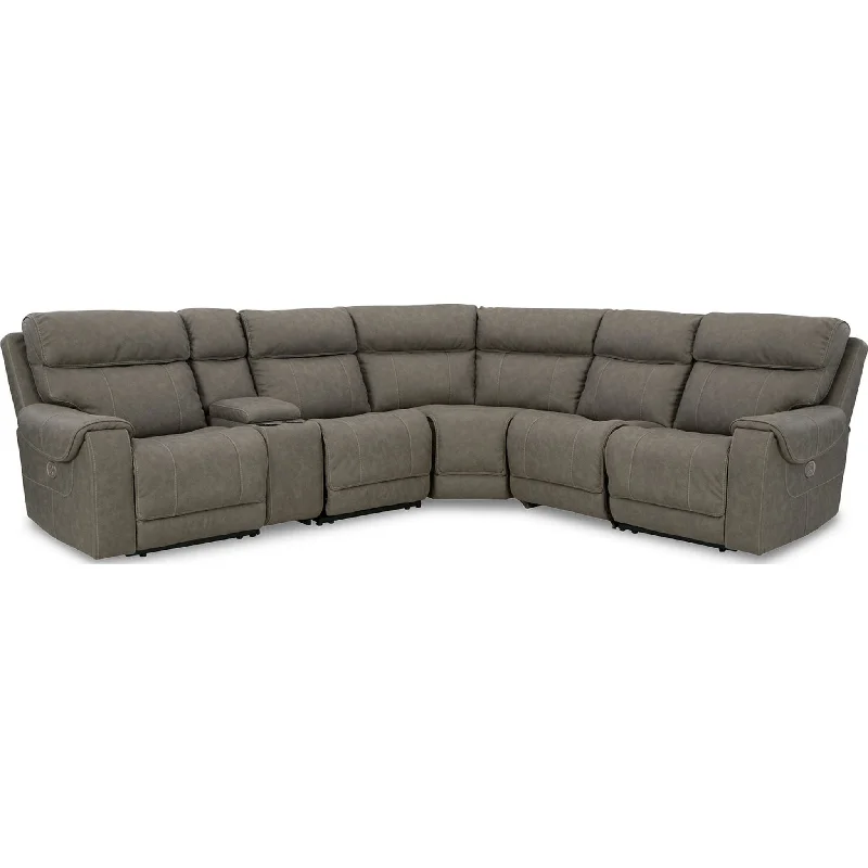 sofa for small condo-Starbot 6 Piece Sectional with Power