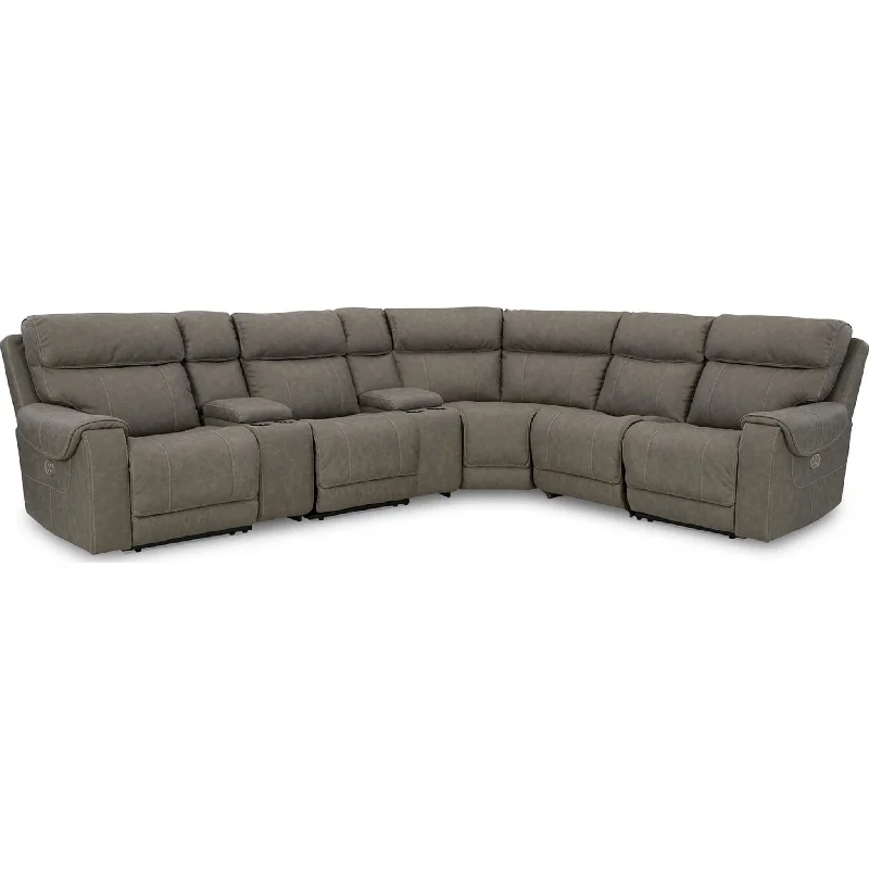 best sofa for comfort-Starbot 7 Piece Power Sectional