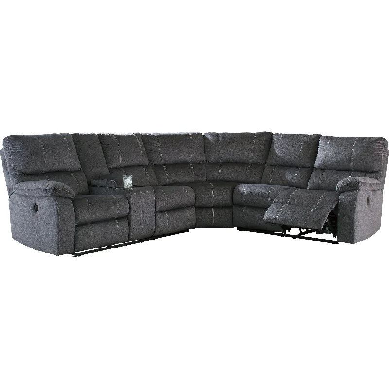 sofa for outdoor seating-Urbino 3 Piece Power Reclining Sectional